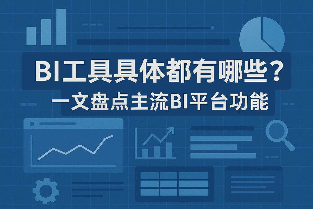 BI工具具体都有哪些？一文盘点主流BI平台功能"
